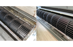 Before and After Chemical Overhaul Service from PureAir